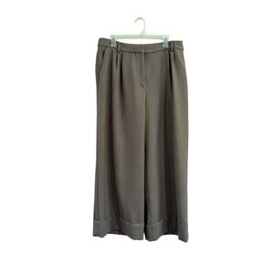 Express Stylist High Rise Wide Leg Career Pants Minimalist Taupe Size 14 Short